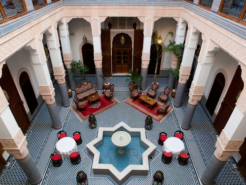 Los tradicionales riads, convertidos en hoteles boutique mi viaje Hotel interior Patio inspiraciones