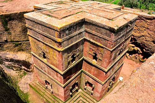 Ciudad de Lalibela en Etiopía