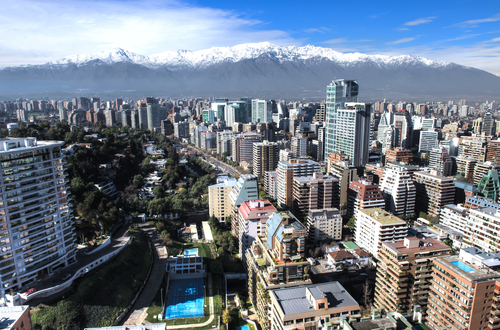 Vista de santiago de Chile