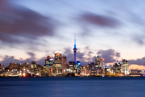 Vista de Auckland en Nueva Zelanda