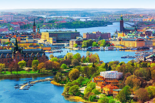 Panorámica de Estocolmo en Suecia