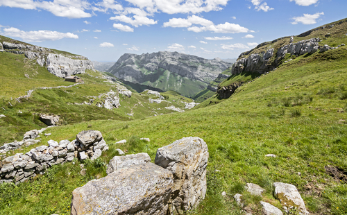 Paisaje de Collados del Asón en Cantabria