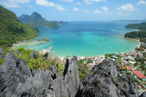 Panorámica de la isla de El Nido