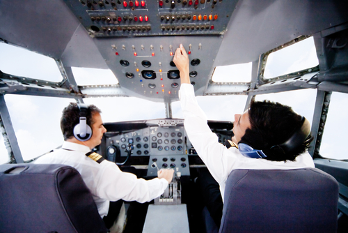 Cabina de un avion