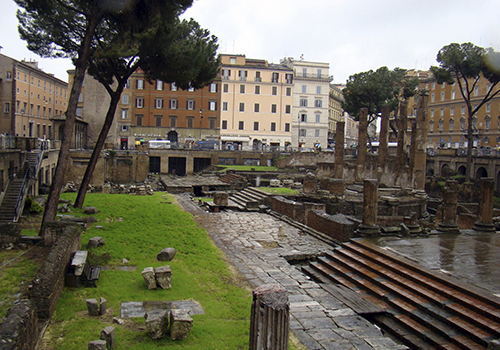 Santuario de los gatos en Roma