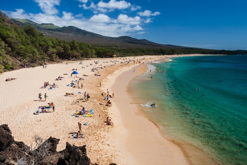 Playa en Maui en Hawaii