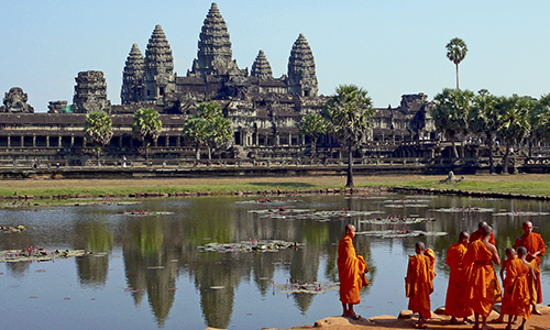 Templos de Angkor Wat en Camboya