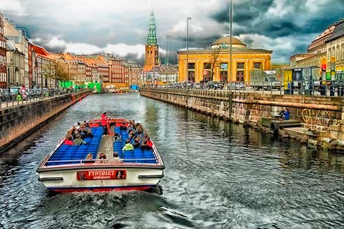 Vista guiada en Copenhague