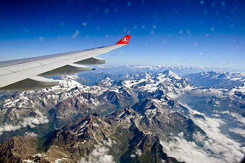 Vista de los Alpes en los mejores meses para viajar