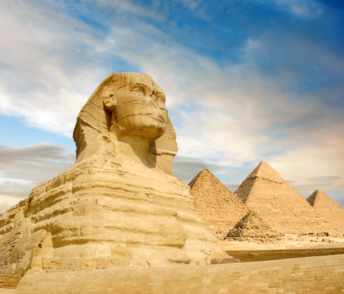 Panorámica de las pirámides de Egipto