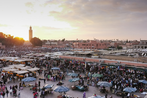 Zoco de Marrakesch en Marruecos