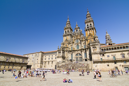 La hermosa catedral de Santiago de Compostela