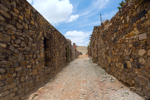 Calle de Real de Catorce en México