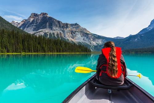Lago Esmeralda en Alberta