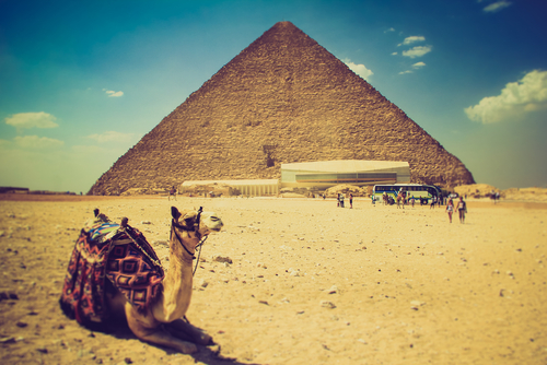 Vista de una de las Pirámides de Gizah