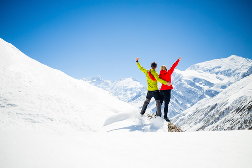 Senderistas en el Himalaya