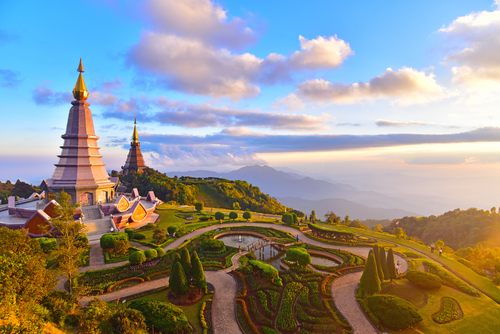 Templo en Chiagn Mai en Tailandia