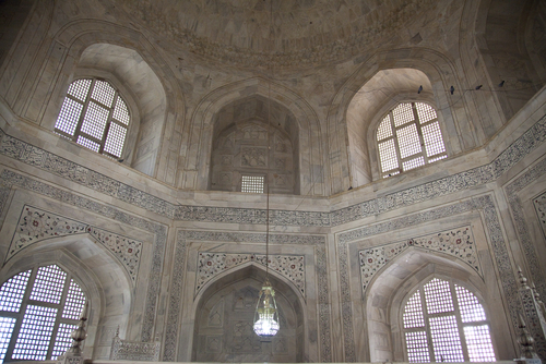 Interior del Taj Mahal.