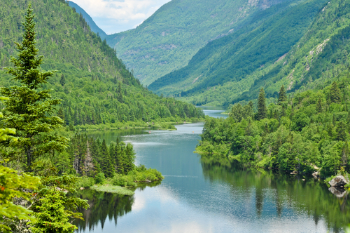Río Malbaie en Canadá
