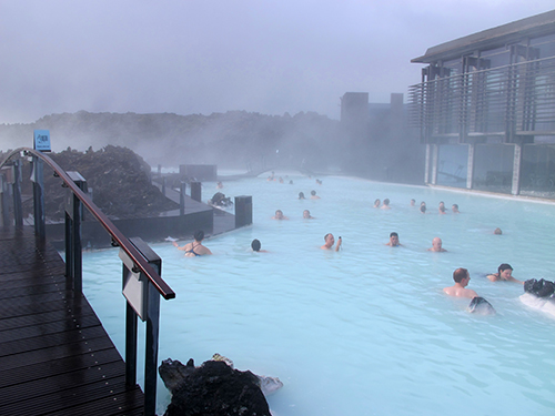 Baños en Blue Lagoon
