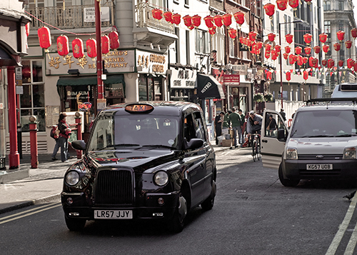 Calles de Chionatown en Londres