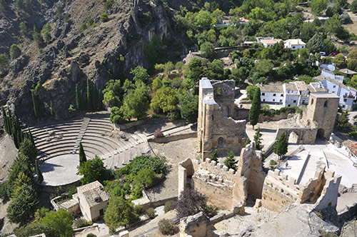 Vista aérea del castillo de Iruela