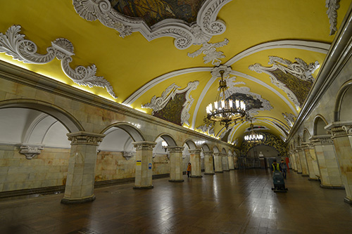 Estación de Komsomolskaya en Moscú