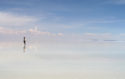Reflejos en el Salar de Uyuni