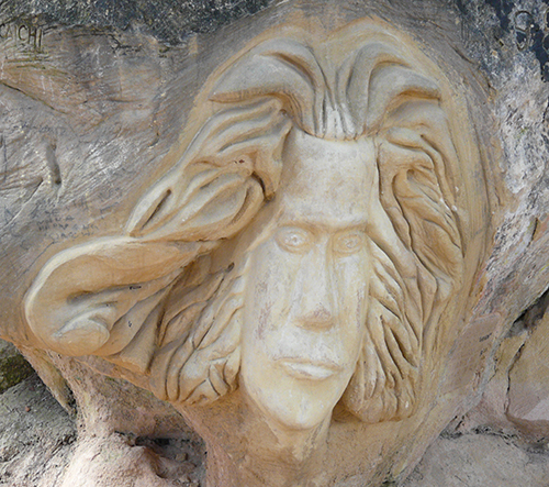 Rostro de Beethoven en la Ruta de las Caras