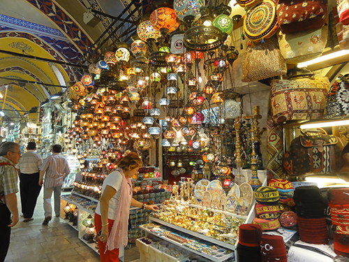 Tienda en el Gran Bazar de Estambul