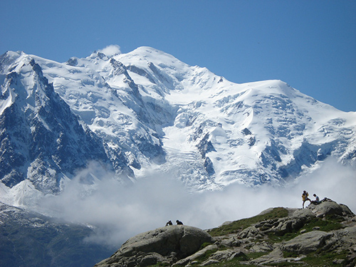 Aiguille-du Midi en los Alpes