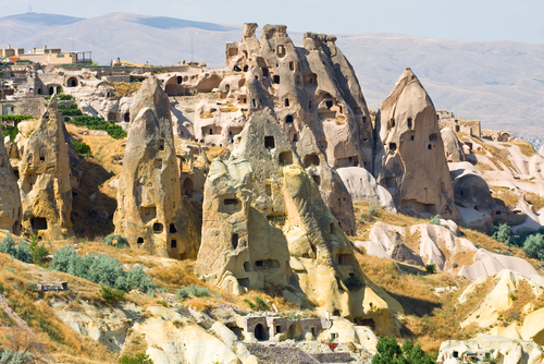 Casas en rocas en Capadocia