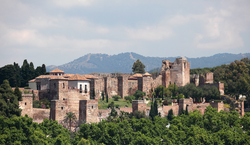Vista de la Alcazaba de Málaga