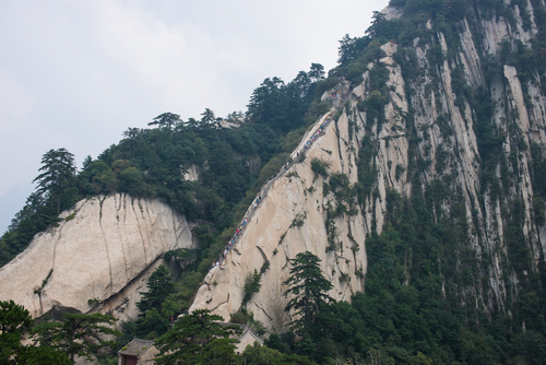 Sendero en el monte Hua