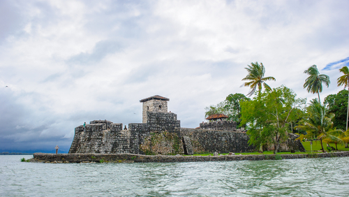 Lago Amatitlán en Gautemala