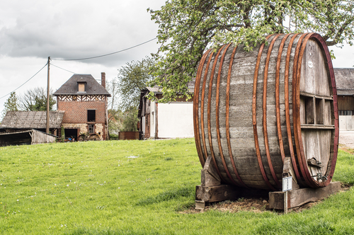 Barril de vino en Cambremer
