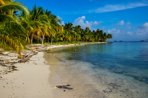 Playa en las Islas San Blas