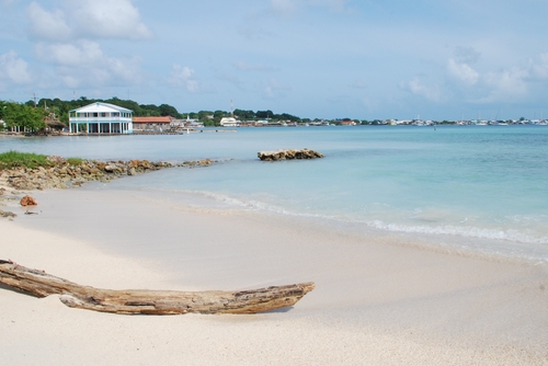 Playa en Utila