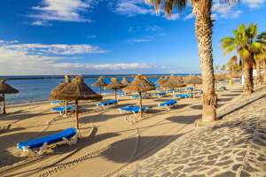 Playa de los Cristianos en Tenerife