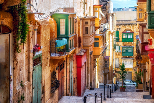 Calle de La Valletta en Malta