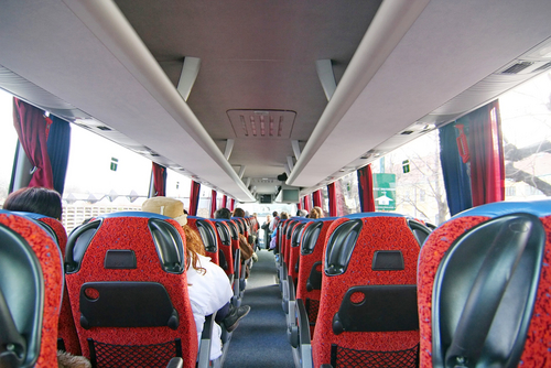 Interior de un autobus