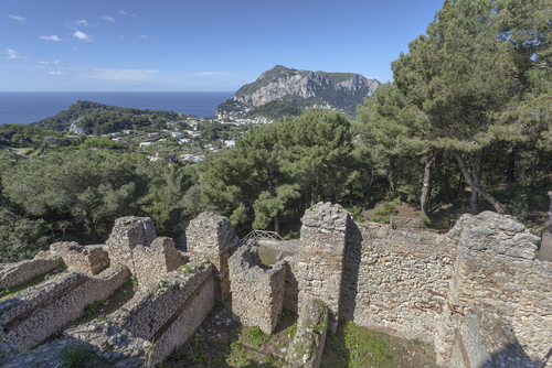 Ruinas de Villa Jovis en Capri