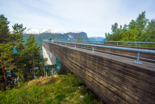 Mirador Stegastein en Noruega