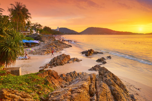 Playa de Phuket en Tailandia
