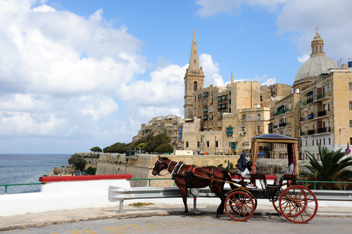 Vista de la Valeta en Malta