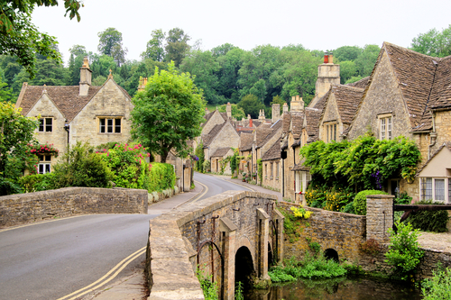 Calles medievales en Castle Combe