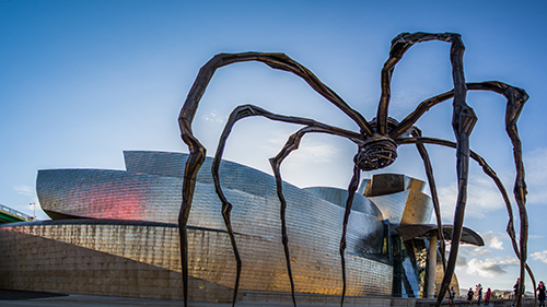 Escultura de araña en el Guggenheim