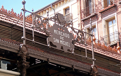 Letrero del Mercado de San Miguel