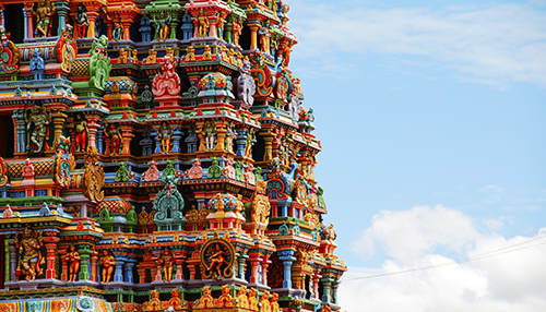 Torre en Meenakshi Amman