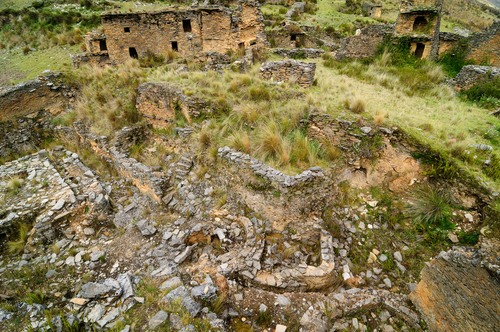 Ruinas de Yarowilca en Perú.